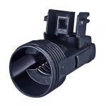 Grlo E14 stojeće za vezu utiskivanjem bezvijčano T180  crno