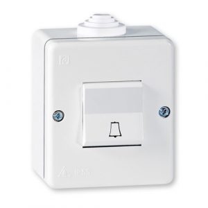 Taster sklopka zvono 10A 250V~ plastična IP55