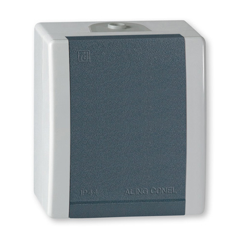 POWER Priključnica OG dvopolna 16A sa polikarbonatskim jezgrom siva-antracit