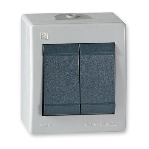 POWER Sklopka OG serijska 10A siva-antracit