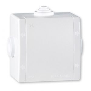 POWER Kutija razvodna  500V 80x80 IP54 sa 3 uvoda  bela