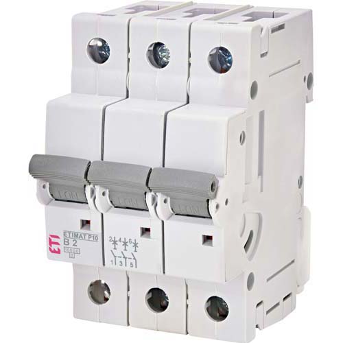 ETI automatski osigurač MCB  ETIMAT P10 3p B2