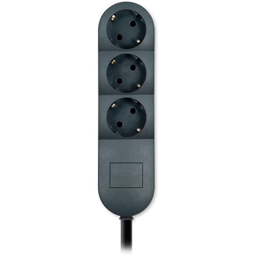 Priključnica trostruka MAX 3600W antracit 5m