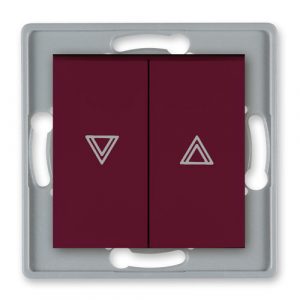 PRESTIGE Mehanizam taster roletne  10AX 250V~  bordo