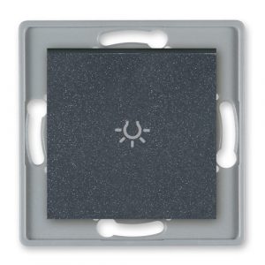 PRESTIGE Mehanizam taster svetlo  bez ind. 10A 250V~  sivo-grafit tast.