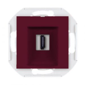 PRESTIGE Mehanizam priklj.  HDMI/HDMI female Keystone  bordo