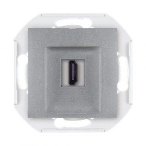 PRESTIGE Mehanizam priklj.  HDMI/HDMI female Keystone  m. srebrna