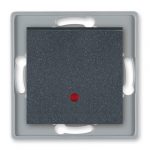 PRESTIGE Meh. jednopolne sklopke  sa ind. 10A 250V~  sivo-grafit taster
