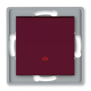 PRESTIGE Meh. naizmenične sklopke  sa indik. 10A 250V~  bordo taster