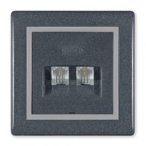 PRESTIGE Priključnica telefonska  2xRJ12 6/2  212