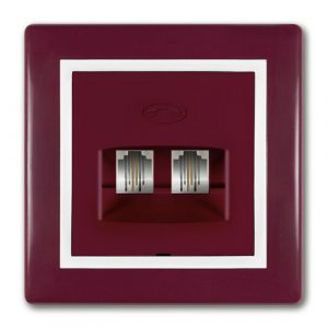 PRESTIGE Priključnica telefonska  2xRJ12 6/2  303