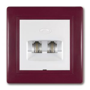 PRESTIGE Priključnica telefonska  2xRJ12 6/2  330