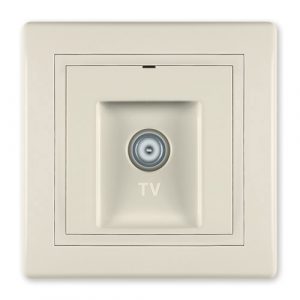 PRESTIGE Priključnica antenska  TV - završna individualna  krem