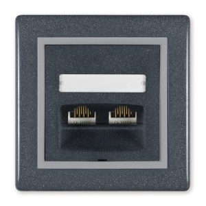 PRESTIGE Priključnica komunikacijska  2xRJ45 Cat5e UTP  212