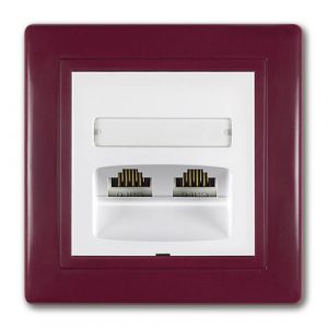 PRESTIGE Priključnica komunikacijska  2xRJ45 Cat6 UTP  330