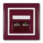 PRESTIGE Priključnica komunikacijska  2xRJ45 Cat6 FTP  303