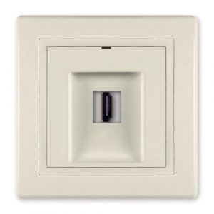 PRESTIGE Priključnica  HDMI/HDMI female Keystone  krem b/m