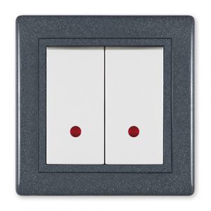 PRESTIGE Sklopka serijska  sa indikacijom 10A 250V~  220