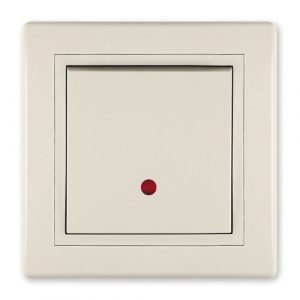 PRESTIGE Sklopka naizmenična  sa indikacijom 10A 250V~  krem b/m