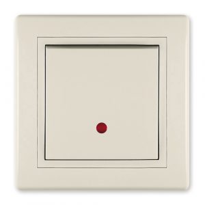 PRESTIGE Sklopka naizmenična  sa indikacijom 10A 250V~  krem