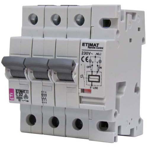 ETI automatski osigurač MCB  ETIMAT RC 3p C10
