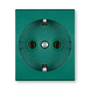 MODE Priključnica dvopolna  2M  zeleni blok