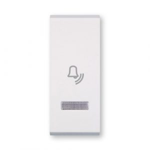 MODE Taster  1M sa oznakom zvona i indikacijom  beli