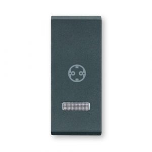 MODE Taster  1M sa oznakom priključnice i indikacijom  antracit