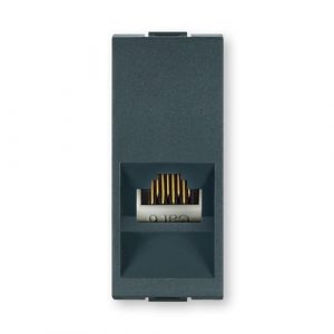 MODE Priključnica komunikacijska  RJ45 Cat 6 UTP 1M  antracit blok