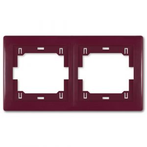 PRESTIGE Maska dvostruka  - horizontalna  bordo