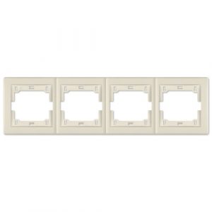 PRESTIGE Maska četvorostruka  - horizontalna  krem