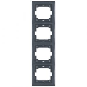 PRESTIGE Maska četvostruka  - vertikalna  sivo-grafit