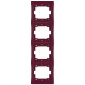 PRESTIGE Maska četvostruka  - vertikalna  bordo