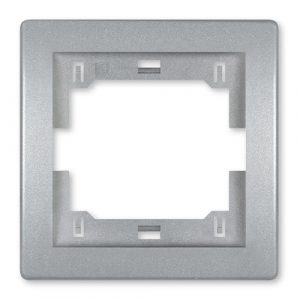 PRESTIGE Maska jednostruka   metalik srebrna