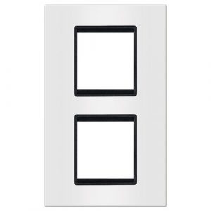 EXPERIENCE Maska 2X2M vertikalna  BASIC  bela sa crnim nosačem