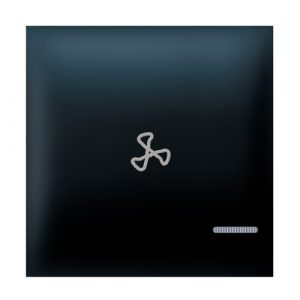 EXPERIENCE Taster  2M sa oznakom ventilatora i indikacijom  crni soft