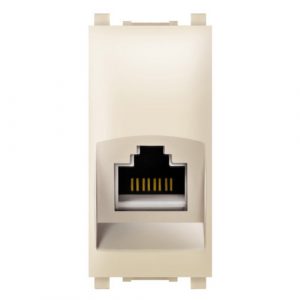 EXPERIENCE Priklj. komunik.  RJ45 Cat5e Keystone LB UTP 1M  krem