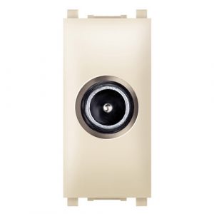 EXPERIENCE Priključnica ant. TV  za indiv. sisteme IEC M /F 1M  krem