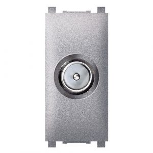 EXPERIENCE Priključnica antenska TV  završna 5dB IEC 1M  silver