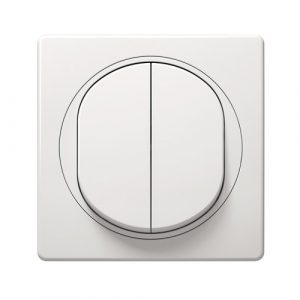 EON Sklopka naizmenična dvostruka  10AX 250V~  bela