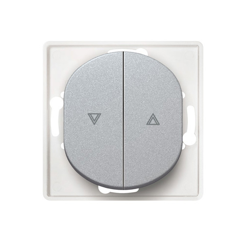 EON Taster sklopka za roletne bez maske  10AX 250V~  silver