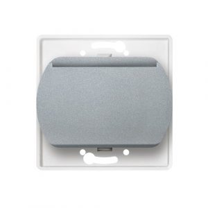 EON Taster sklopka kartična bez maske  10A 250V~  silver