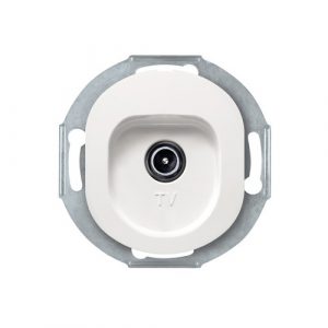 EON Priključnica antenska bez maske  TV - završna individualna  bela