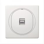 EON Priključnica  USB/USB female Keystone  bela