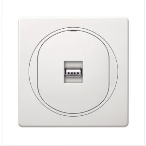 EON Priključnica  USB/USB female Keystone  bela