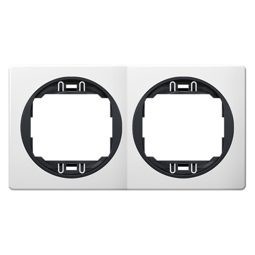 EON Maska dvostruka  - horizontalna  bela sa crnim nosačem