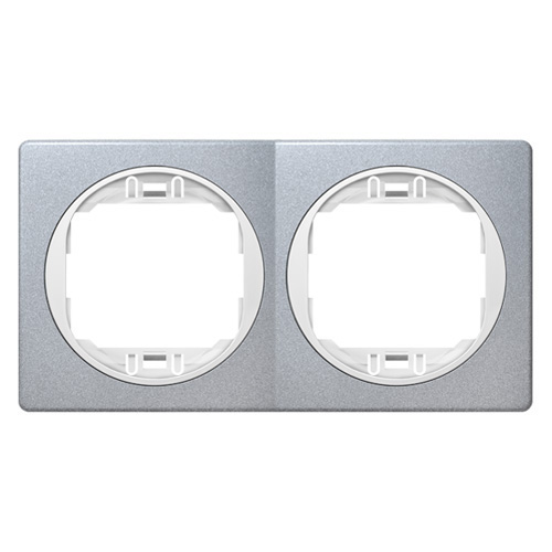 EON Maska dvostruka - horizontalna silver sa belim nosačem