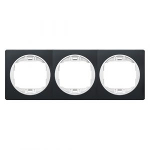 EON Maska trostruka  - horizontalna  crna sa belim nosačem