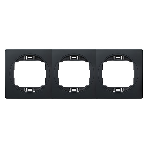 EON Maska trostruka - horizontalna crna sa crnim nosačem