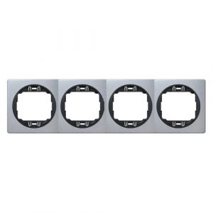 EON Maska četvorostruka  - horizontalna  silver sa crnim nosačem